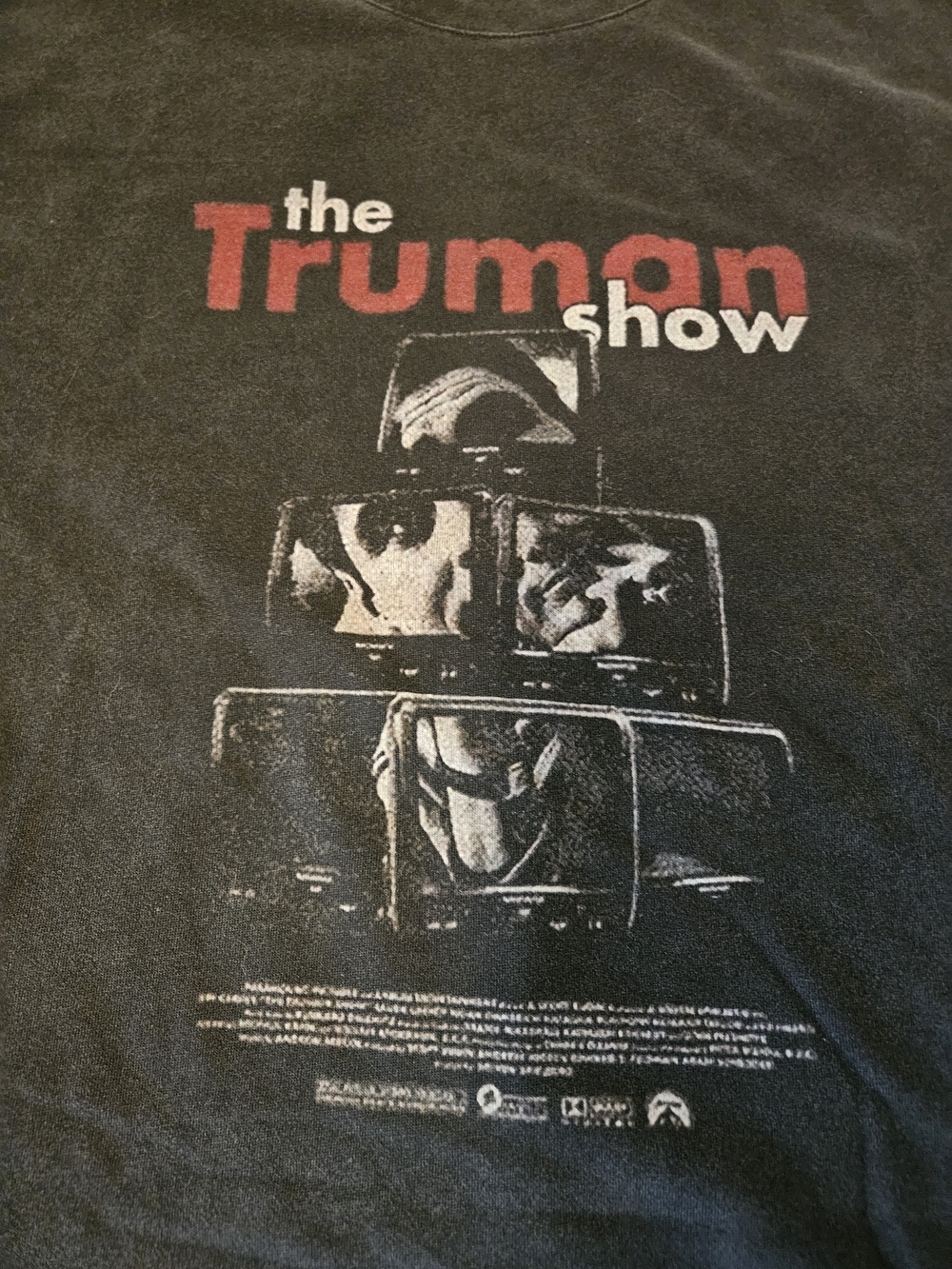 1998 The Truman Show Vintage Movie Jim Carrey T Shirt Mens Size L